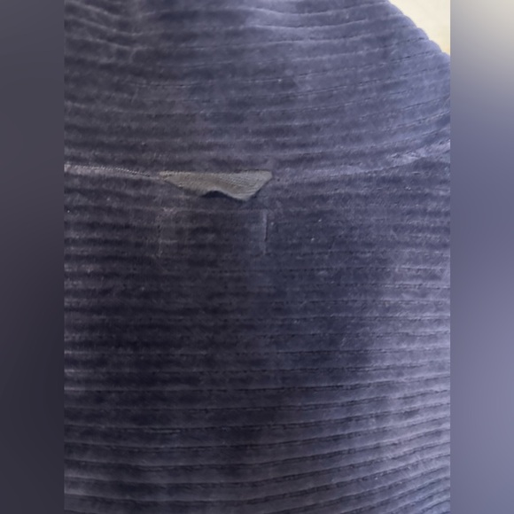 LL Bean Blue Loose Turtle Neck 3/4 Zip Up Kangaroo Pocket Ribbed Sweater XL - Picture 4 of 14